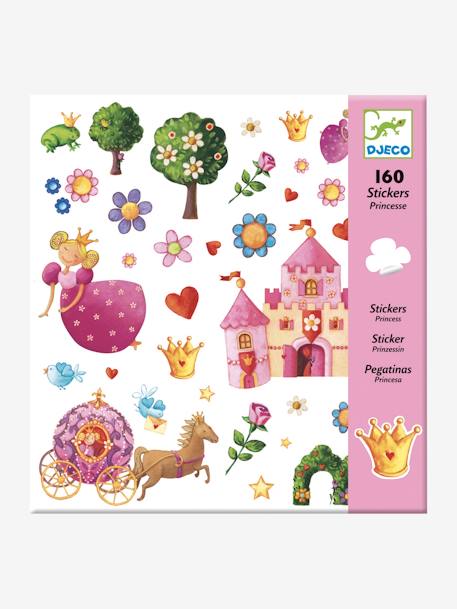 160 stickers Princesse Marguerite DJECO MULTICOLORE - vertbaudet enfant 