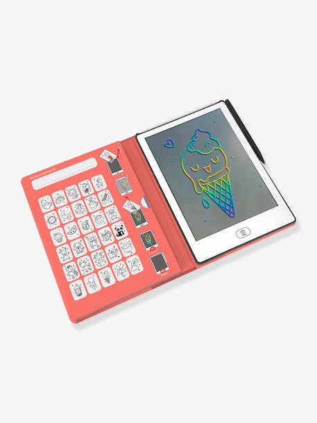 Tablette à dessin Kidydraw mini jaune+rose+vert sapin+violet - vertbaudet enfant 