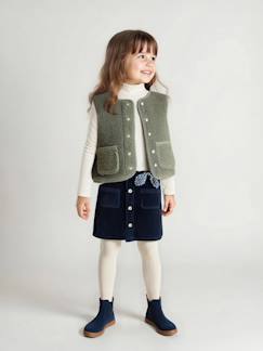 -Gilet fille sans manches en sherpa 