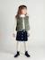 Gilet fille sans manches en sherpa vanille+vert - vertbaudet enfant 