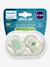 Lot de 2 sucettes ultra Air 6-18 mois vert - vertbaudet enfant 