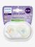Lot de 2 sucettes Ultra start 0-2M bleu+mauve - vertbaudet enfant 