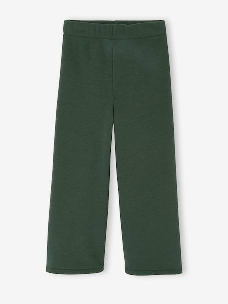 Legging fille large doublé maille polaire marine+vert émeraude - vertbaudet enfant 