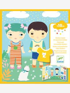 Speelgoed-Creatieve activiteiten-Plakken en vormgeven-DJECO verplaatsbare stickers
