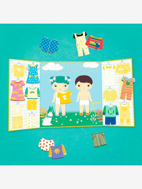 DJECO verplaatsbare stickers geel+rood - vertbaudet enfant 