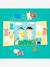 Stickers repositionnables jaune+rouge - vertbaudet enfant 