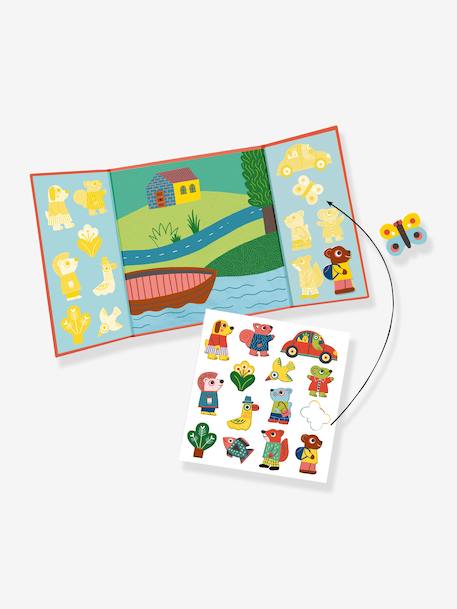 DJECO verplaatsbare stickers geel+rood - vertbaudet enfant 