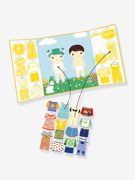 DJECO verplaatsbare stickers geel+rood - vertbaudet enfant 