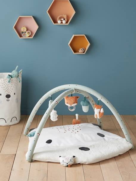 Tapis d'éveil Animal VERT GRIS - vertbaudet enfant 