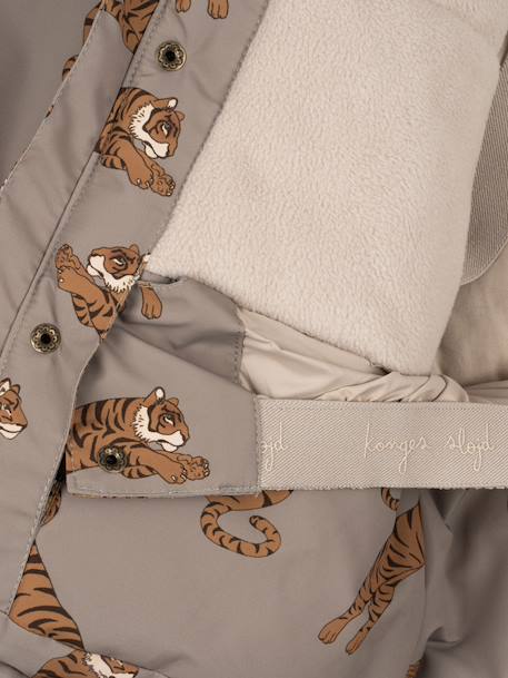 Veste coupe-vent imperméable motifs coeurs Mismou gris+rose - vertbaudet enfant 