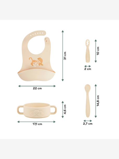 Maaltijdkoffer groen+rozen - vertbaudet enfant 