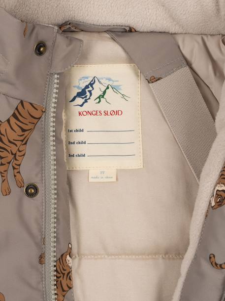 Veste coupe-vent imperméable motifs coeurs Mismou gris+rose - vertbaudet enfant 