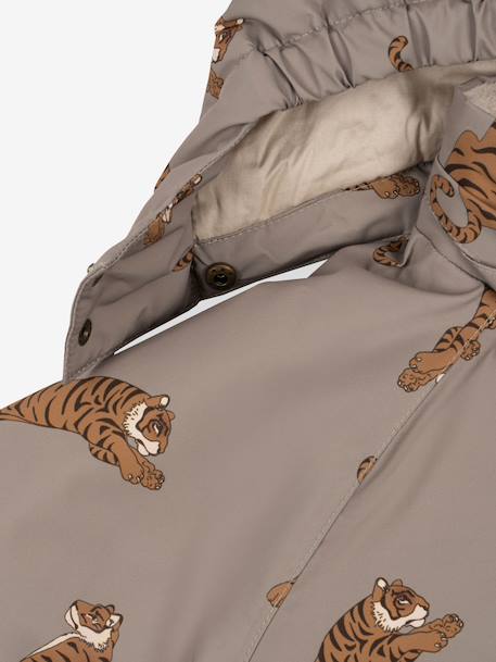 Veste coupe-vent imperméable motifs coeurs Mismou gris+rose - vertbaudet enfant 