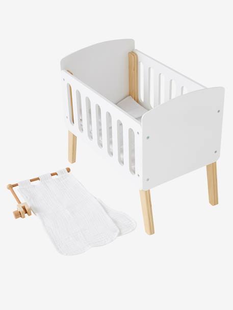 Ciel de lit pour lit poupon en bois FSC® blanc - vertbaudet enfant 