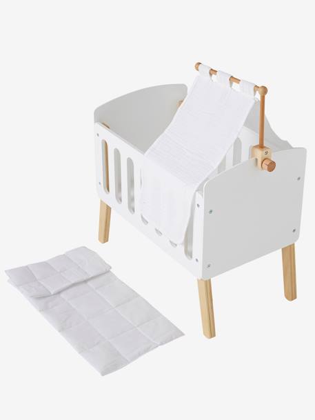 Ciel de lit pour lit poupon en bois FSC® blanc - vertbaudet enfant 
