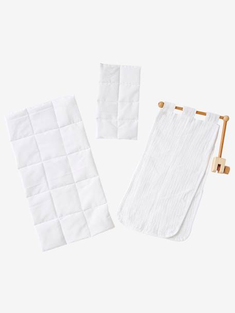 Ciel de lit pour lit poupon en bois FSC® blanc - vertbaudet enfant 