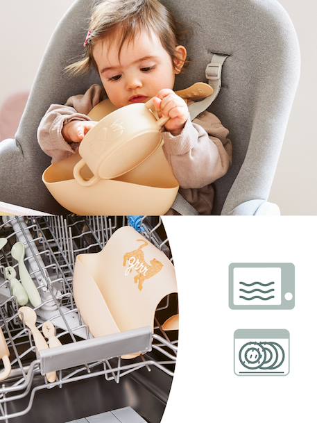Maaltijdkoffer groen+rozen - vertbaudet enfant 