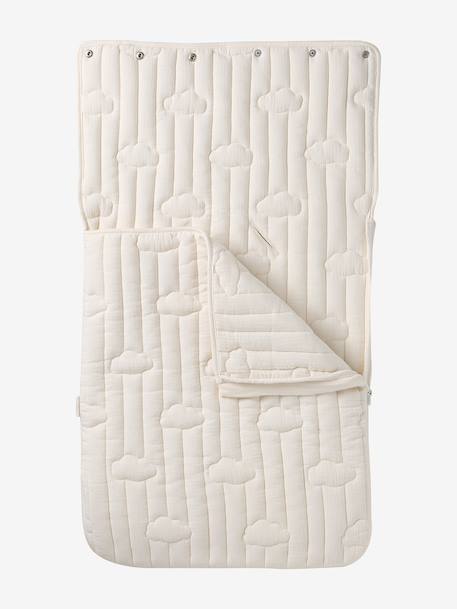 Nid d'ange enveloppant en coton beige imprimé+blanc+bleu glacier+bleu grisé+imprimé grenier+vanille - vertbaudet enfant 