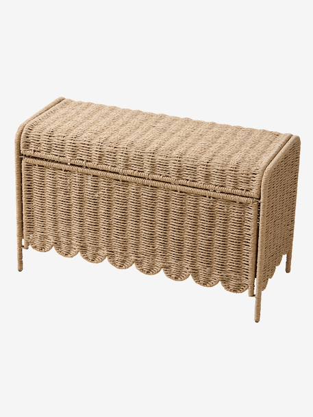 Coffre de rangement Feston pliable beige - vertbaudet enfant 