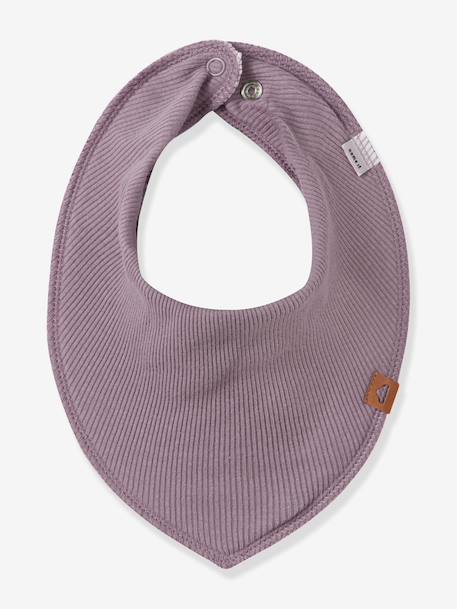Lot de 3 bavoirs pour bébé fille NBFYVETTE NAME IT, forme triangulaire mauve+pivoine - vertbaudet enfant 