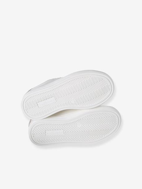 Synthetische baskets met veters voor meisjes wit, bedrukt - vertbaudet enfant 