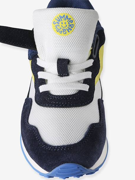 Baskets voor jongens met klittenband en elastiek veel blauw - vertbaudet enfant 