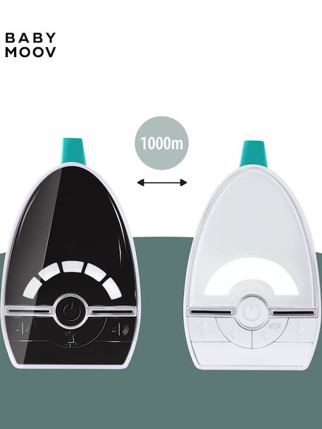 Ecoute-bébé Expert Care portée 1000 mètres BLANC/NOIR - vertbaudet enfant 