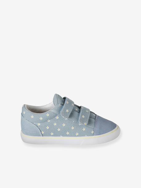Synthetische baskets voor baby's met klittenband jeansblauw - vertbaudet enfant 