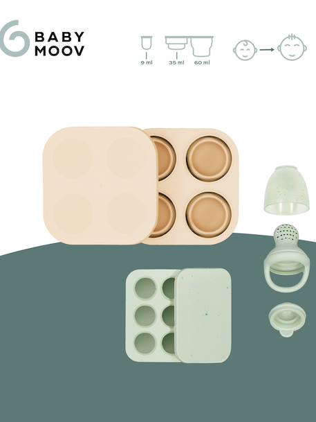 Set contenant silicone et grignoteuse vert - vertbaudet enfant 