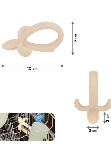Cuillère de dentition beige - vertbaudet enfant 