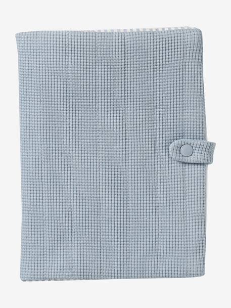 Protège carnet de santé bleu grisé - vertbaudet enfant 