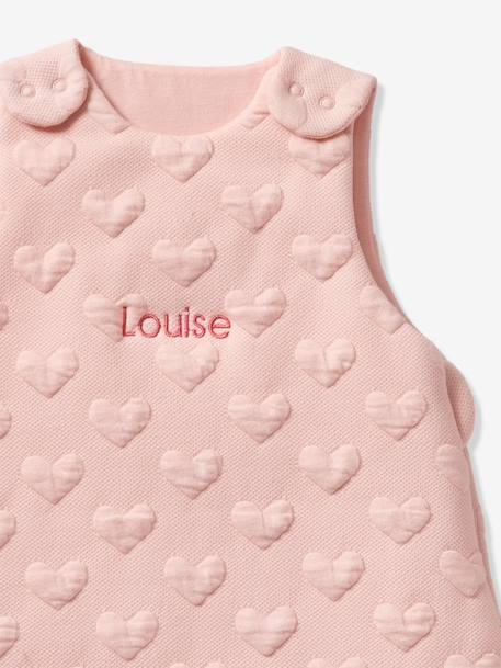 Gigoteuse JACOEURS personnalisable beige+rose pâle - vertbaudet enfant 