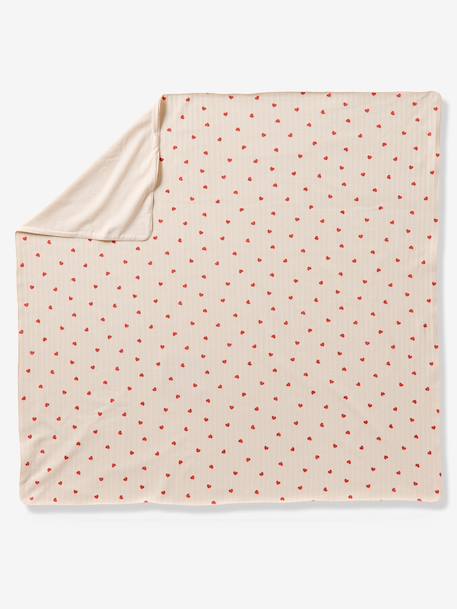 Plaid  MON CŒUR rose imprimé - vertbaudet enfant 