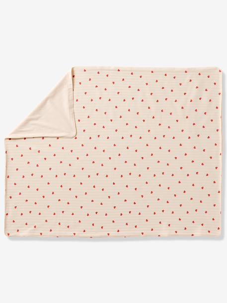 Plaid  MON CŒUR rose imprimé - vertbaudet enfant 
