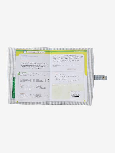 Protège carnet de santé bleu grisé - vertbaudet enfant 