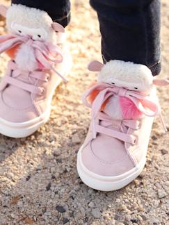 Schoenen-Halfhoge sneakers meisjesbaby 3 kwastjes