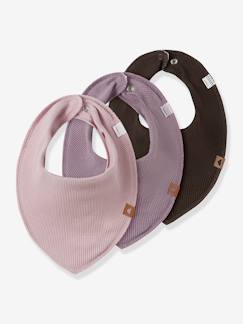 Puériculture-Repas-Bavoir-Lot de 3 bavoirs pour bébé fille NBFYVETTE NAME IT, forme triangulaire