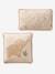 Set van 2 BABYLON kussens van katoenen hydrofiel beige - vertbaudet enfant 