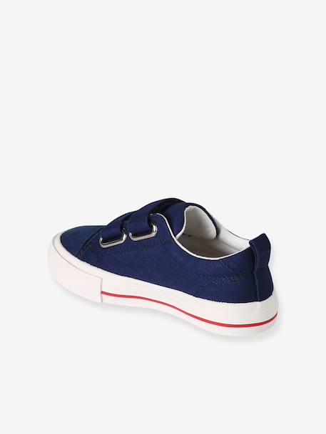Synthetische baskets met klittenband voor jongens marineblauw - vertbaudet enfant 