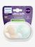 Lot de 2 sucettes ultra soft 0-6 mois forest friends bleu imprimé - vertbaudet enfant 