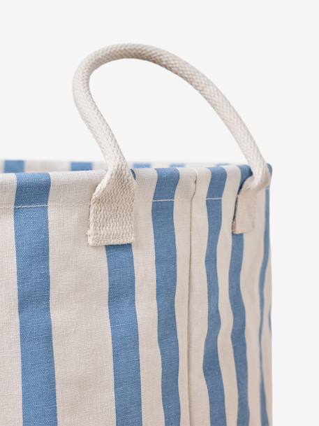 Lot 2 paniers de rangement rayé beige - vertbaudet enfant 