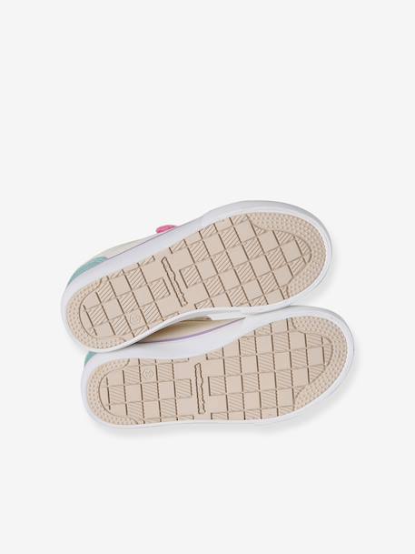Baskets voor meisjes van synthetisch materiaal beige, bedrukt - vertbaudet enfant 