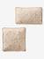 Lot 2 coussins BABYLON en gaze de coton beige - vertbaudet enfant 