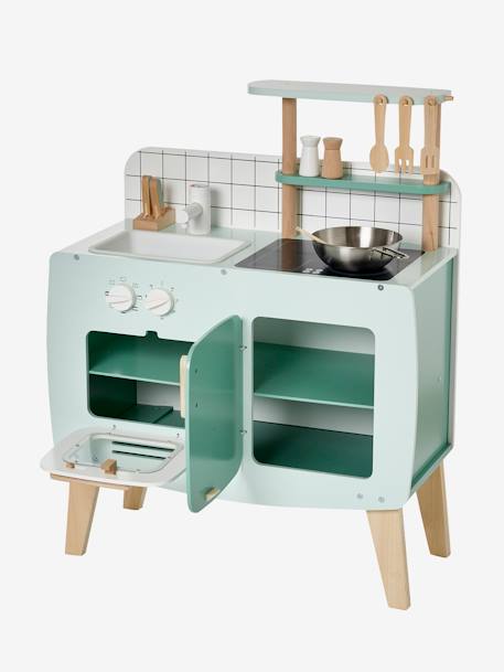 Cuisine en bois FSC® design blanc+caramel - vertbaudet enfant 