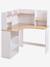 Bureau d'angle enfant avec rangements blanc - vertbaudet enfant 