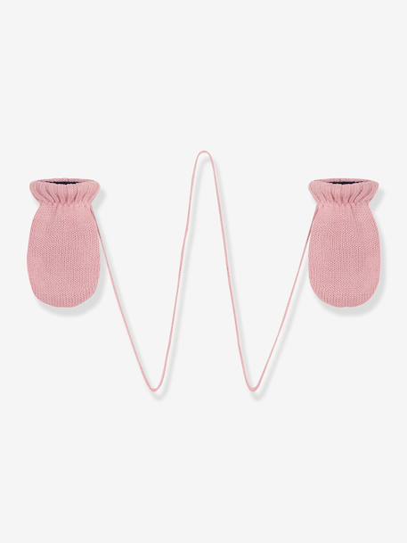 Bébé-Moufles bébé fille tricot doublé polaire