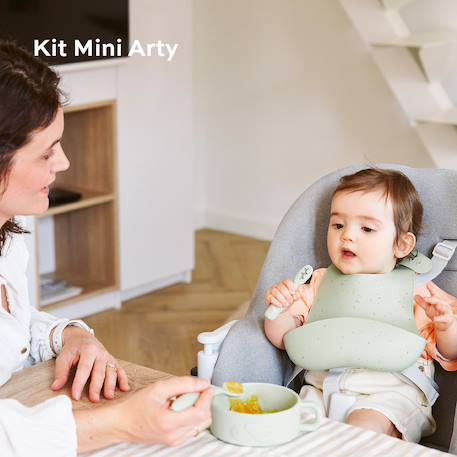 Maaltijdkoffer groen+rozen - vertbaudet enfant 