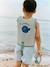Gilet de flottaison Dove rayé rayé rose+rayé vert - vertbaudet enfant 