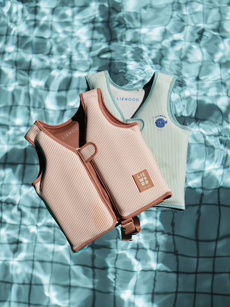 Gilet de flottaison Dove rayé rayé rose+rayé vert - vertbaudet enfant 