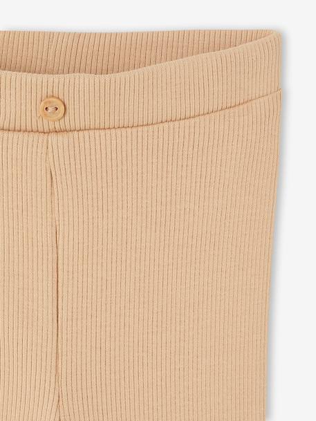 Lange legging voor baby's BASICS beige+donkerbruin+lichtroze+marineblauw+ROSE CLAIR UNI+saliegroen - vertbaudet enfant 